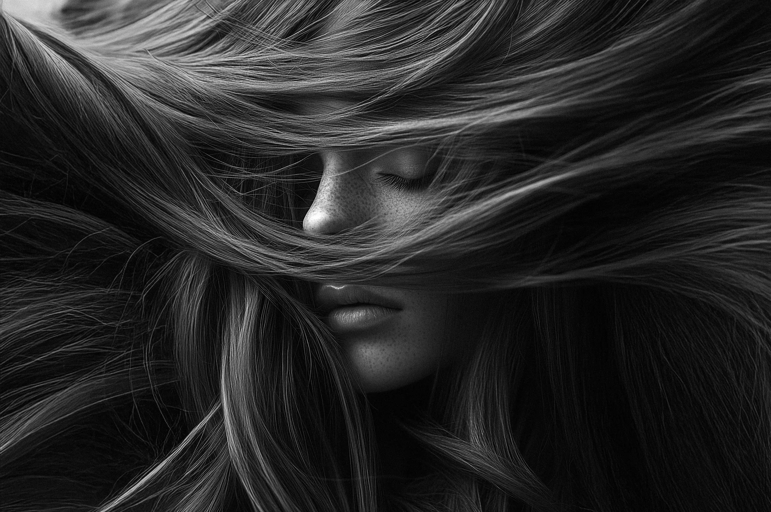 Cannes Image by notthoff La Biosthétique Friseur SW Frau kreativ von Haaren verdeckt