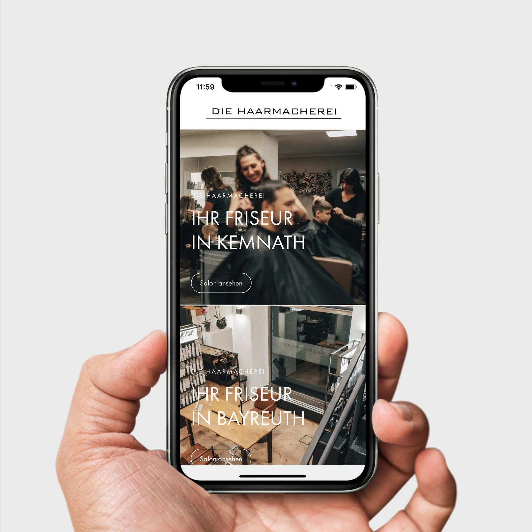 Friseur Die Haarmacherei neue Website Beitrag